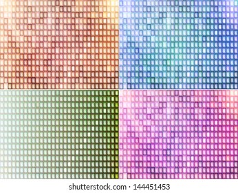 A set of backgrounds from the glass tiles.