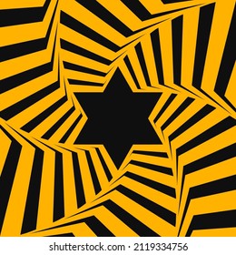 Set of backgrounds with optical illusion. Abstract striped wireframe background with tunnel. Abstract swirl trail or tunnel.