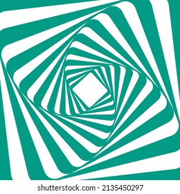 Set of backgrounds with optical illusion. Abstract striped wireframe background with tunnel. Abstract swirl trail or tunnel.