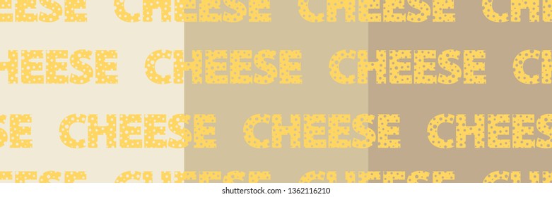 Set of the backgrounds for packaging labeled cheese. Craft paper style