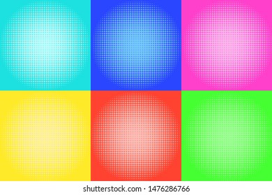 Set of backgrounds in pop art style. EPS-10
