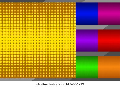 Set of backgrounds in pop art style. EPS-10