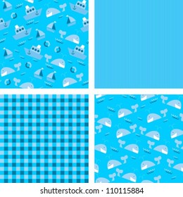 a set of backgrounds for scrapbook, vector illustration