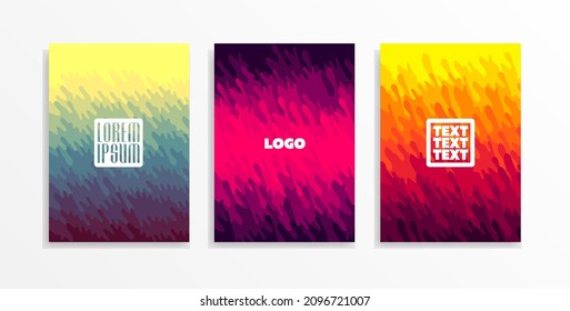 Set of backgrounds with splashes of paint. For flyers, posters, banners. Vector format.