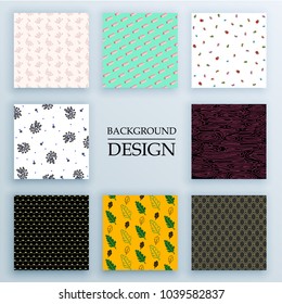 Set of backgrounds with trendy design. Applicable for Covers, Voucher, Posters, Flyers and Banner Designs.