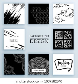 Set of backgrounds with trendy design. Applicable for Covers, Voucher, Posters, Flyers and Banner Designs.