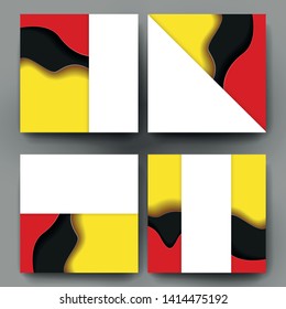Set of backgrounds with trendy design. Applicable for Covers, Placards, Posters, Flyers and Banner Designs.