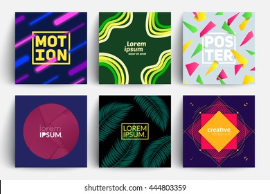 Conjunto de fundos com design moderno. Aplicável para capa, cartazes, cartazes, folhetos e design de banners.