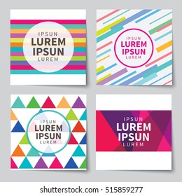 Set of backgrounds with trendy design. Applicable for Covers, Voucher, Posters, Flyers and Banner Designs.