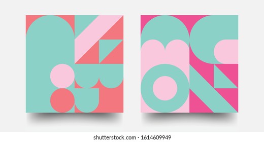 Set of Backgrounds With Trendy Design. Editable Post Template Social Media Banners For Digital Marketing. Applicable For Covers, Voucher, Posters, Flyers and Banner Designs. 

