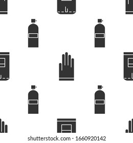 Ajuste la mochila, los guantes y Aqualung en un patrón impecable. Vector