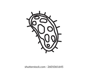 Set of an Bacteria and Virus Illustration