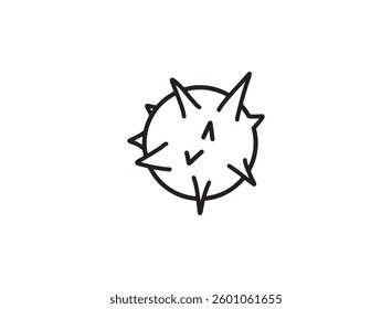 Set of an Bacteria and Virus Illustration