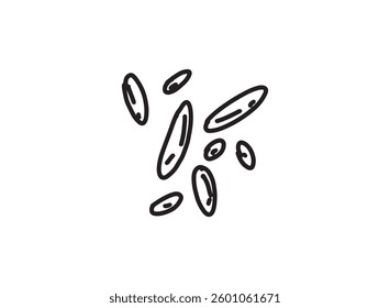 Set of an Bacteria and Virus Illustration
