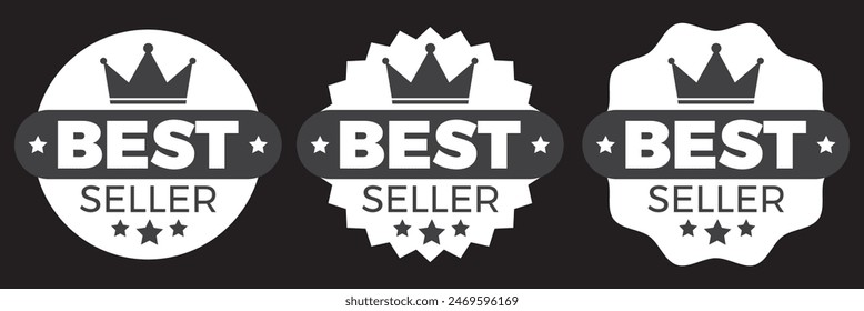 Set of badge best seller, best choice, best price, best quality. Quality badge, emblem. Modern vector. 11:11