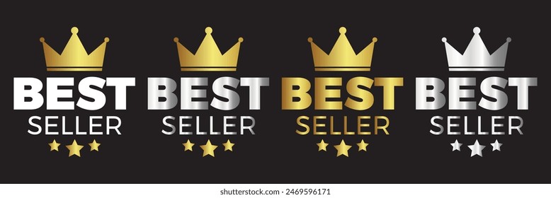 Set of badge best seller, best choice, best price, best quality. Quality badge, emblem. Modern vector. 11:11