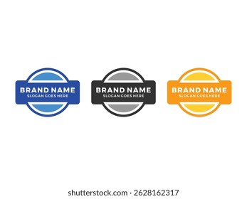 Set of badge circle shapes symbol icon design vector isolated on transparent background