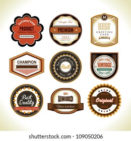set of badge design
