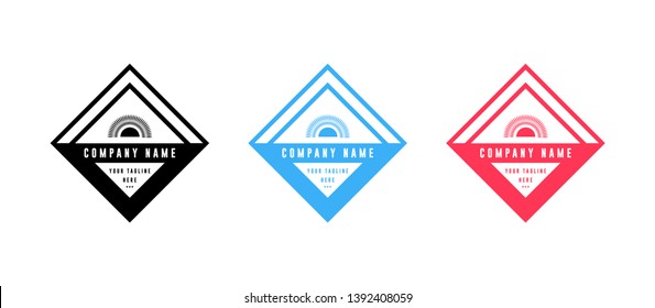 Set of Badge logo design - vector