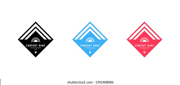 Set of Badge logo design - vector