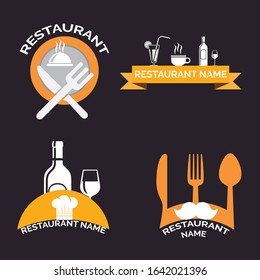 Set of badges, banner, labels and logos for food restaurant
