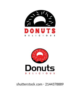 Set of badges, banner, labels and logos for donuts shop and bakery