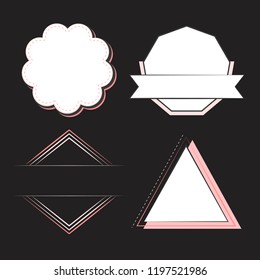 Set of badges and emblems vector