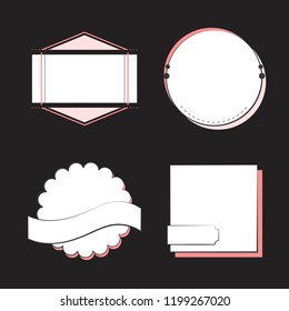 Set of badges and emblems vector