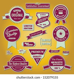 Set of badges and labels. 