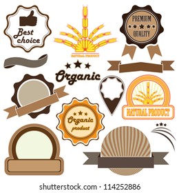 Set of  badges and labels of quality