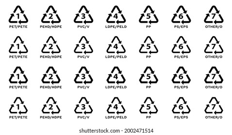 Set Badges Marking Plastic Industrial Marking Stock Vector (royalty 