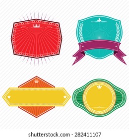 Set of badges ribbons,banner and labels .eps10