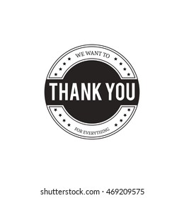 Set Badges Thank You Graphics Design Stock Vector (Royalty Free ...