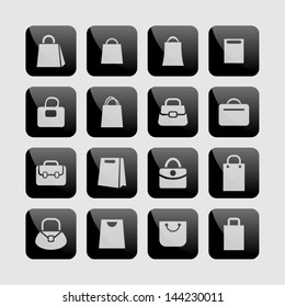 Set of bag icons