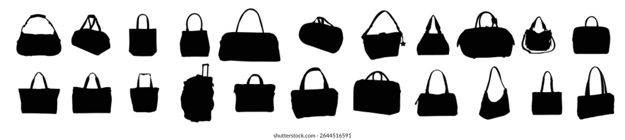 Set of  bag vector illustration