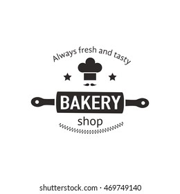 Set of bakery badges with bread, pastry icons and design elements. Vector labels and bakery logo for signage, branding, advertisement. Template of bakery logo and badges for fresh baked goods