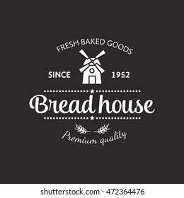 Set of bakery badges with bread, pastry icons and design elements. Vector labels and bakery logo for signage, branding, advertisement.
