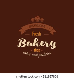 Set of bakery badges with bread, pastry icons and design elements. Vector labels and  logo template for signage, branding, advertisement.
