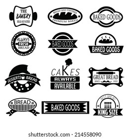 Set of  bakery badges, logos, and  labels