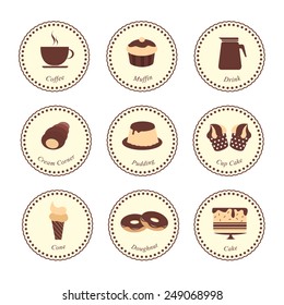 Set of Bakery Label and Icon
