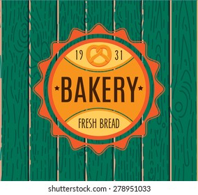 Set of bakery logos, labels and design Elements. Fresh bread, cakes, pies. In vintage style.