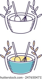 a set of baking icons