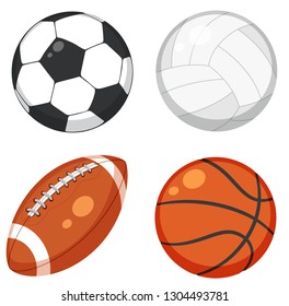 Ball auf weißem Hintergrund, Vektorgrafik
