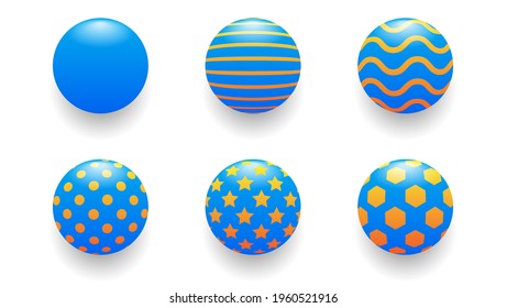 conjunto de bolas con alguna variación