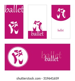 Set ballet cards. Vector illustration.