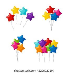 Set of Balloon isolated on white background