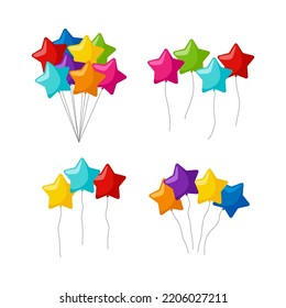 Set of Balloon isolated on white background