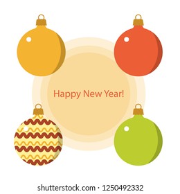 Set of balls for Christmas tree