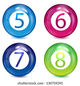 set of balls with numbers