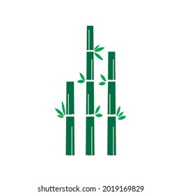 Diseño vectorial del logotipo del árbol de bambú